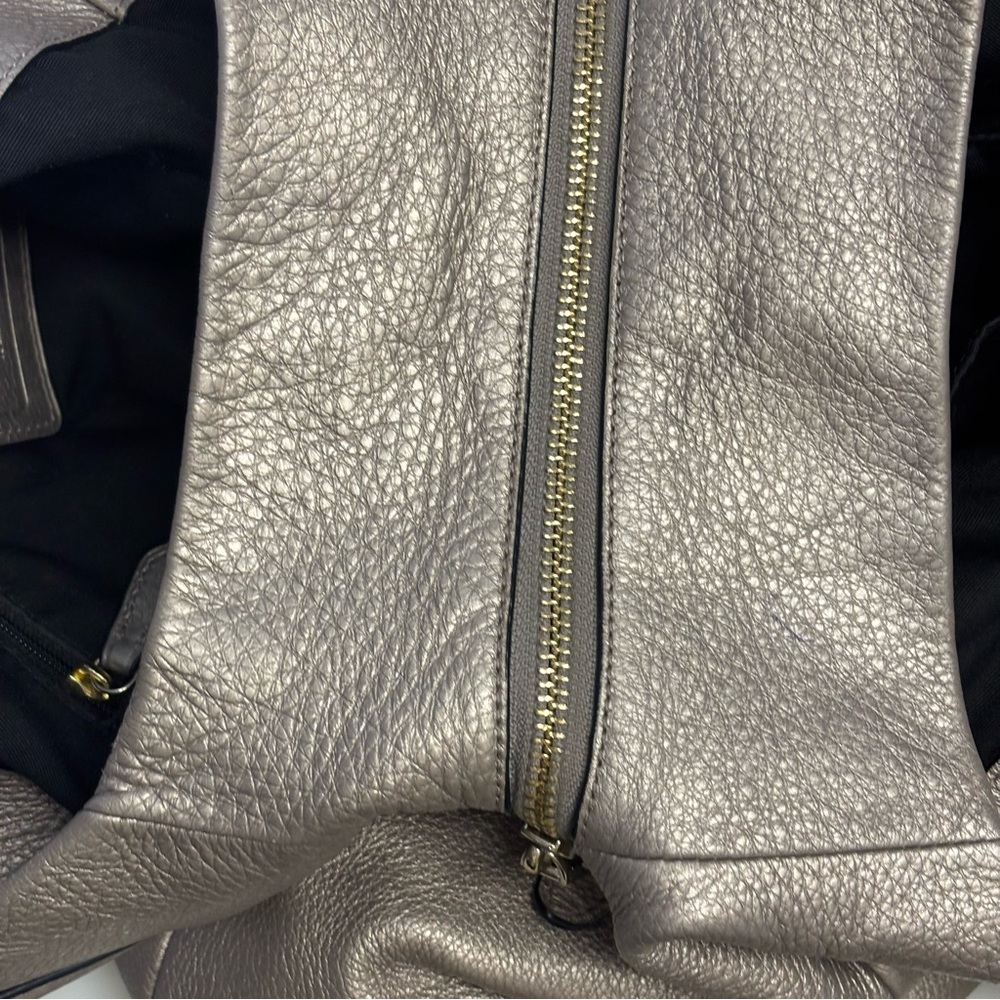 Coach Women's Madison Phoebe Gold Pebbled Leather Shoulder Tote Bag 2 Handles - Picture 14 of 15